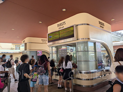 USJのチケットブース（2024年）