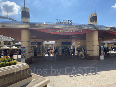 USJのチケットブース