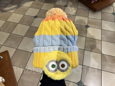 USJ冬グッズ:ミニオンのニット帽(キッズ)