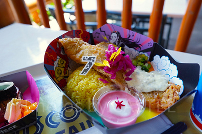 USJ×ワンピースコラボレストラン2022:ロビンのハナハナ・フィッシュフライプレート