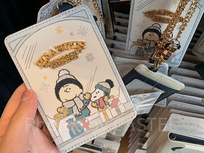 USJ2023冬グッズ/スヌーピー＆チャーリーのチケットホルダー