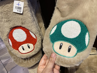 USJ2024冬グッズ/スーパーキノコ&1UPキノコのマフラー
