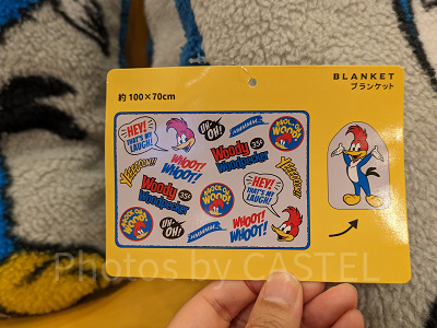 USJ2024冬グッズ/ウッディー・ウッドペッカーのブランケット
