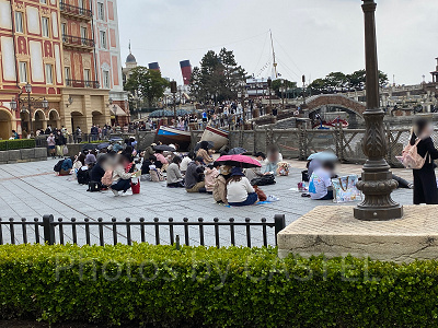 ハーバーグリーティング待ちの様子（2022年4月7日13時40分ごろ）