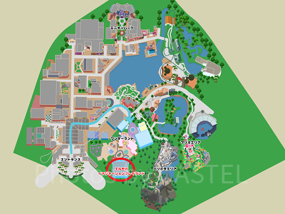 エルモのイマジネーションプレイランドの地図