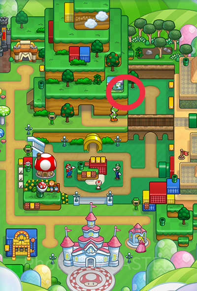 ヨッシー・スナックアイランドの場所