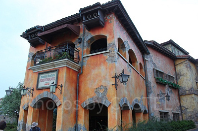 テラス席からショーが見えることも◎