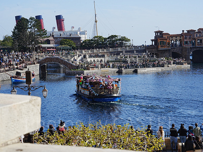 オチェーアノのテラスからはハーバーショーが見える！