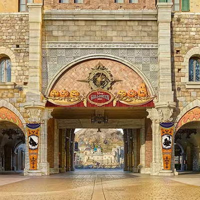 2024年のディズニーシーのハロウィンデコレーション