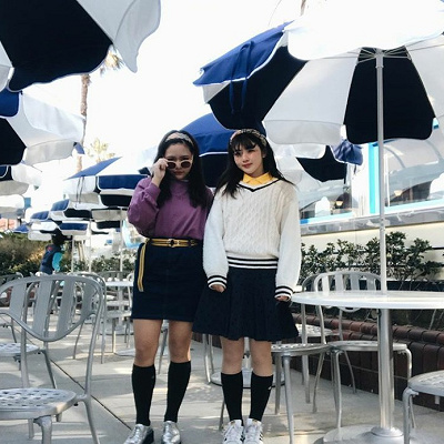 90年代ファッションガールコーデ