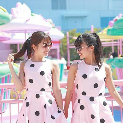 夏に負けないキュートなアメリカンガールコーデ