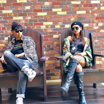 迷彩柄がとってもクールなリンクコーデ