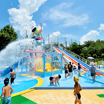 かしいかえんの赤ちゃんでも楽しめるプール