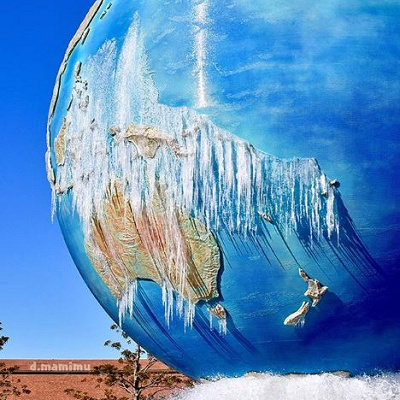 寒さで凍結したレアなアクアスフィア！