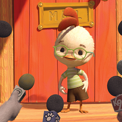 ディズニー映画「チキン・リトル」の1シーン