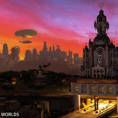 新「世界の街」エリアにスチームパンク風の街並みが登場