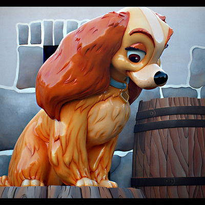 愛犬家の夫婦に何不自由なく育てられてきたレディの冒険と恋愛を描いた物語