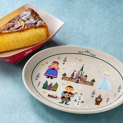 アーモンドケーキ、スーベニアプレート付き