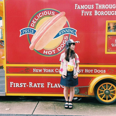 アロハシャツアウターコーデ①