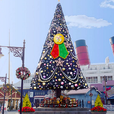 アメリカンウォーターフロントのクリスマスツリー