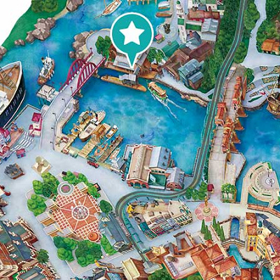 アメリカンウォーターフロントの乗り場