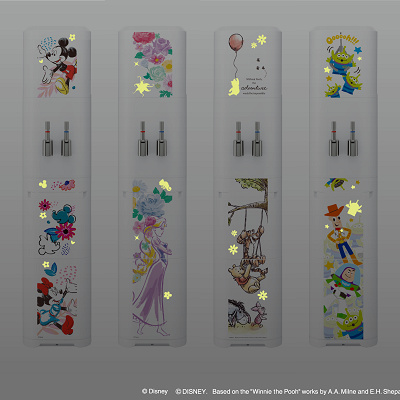 アクアクララ「ディズニー/ピクサーデザイン サーバー」：暗所で光る