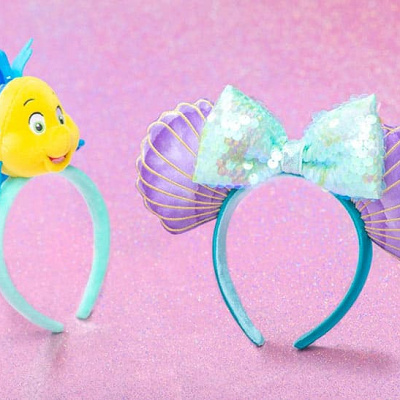東京ディズニーシーで発売されたアリエルとフランダーのカチューシャ
