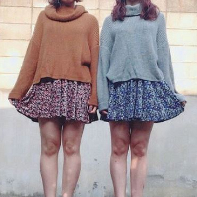 秋の双子コーデ