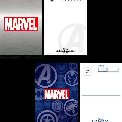 アベンジャーズ×アンバサダーホテル：オリジナルポストカード（２種類）