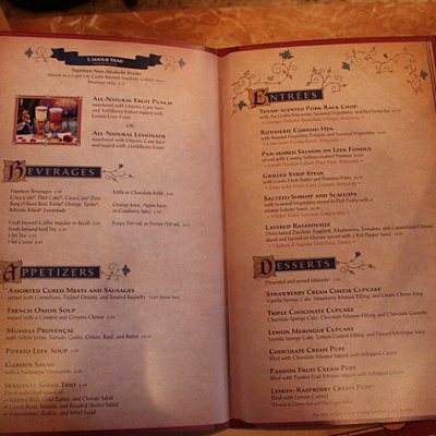 Be Our Guest (Magic Kingdom)のメニュー どれがおいしいの…？！