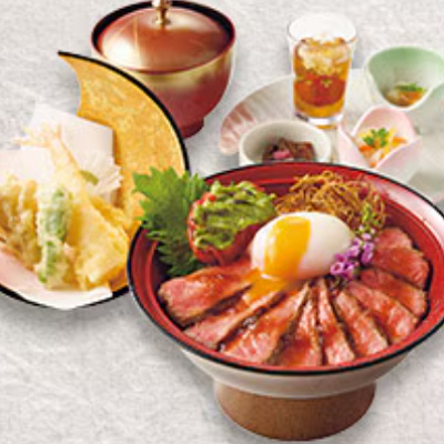 牛ステーキ丼御膳