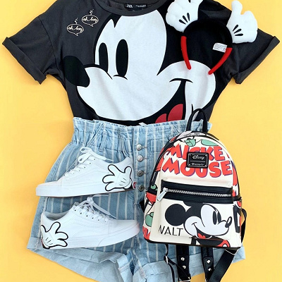 ビッグプリントTシャツコーデ