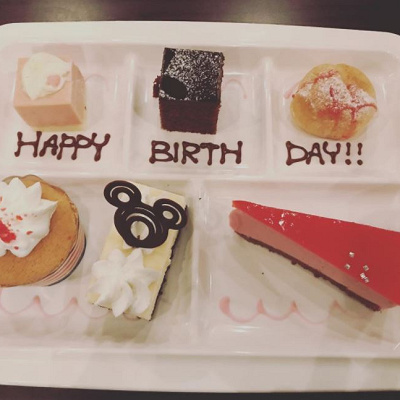誕生日のプレート