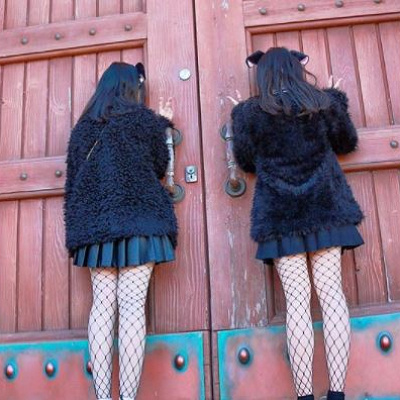 黒もこパーカー