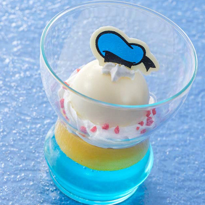 ブルーゼリー＆マンゴームース