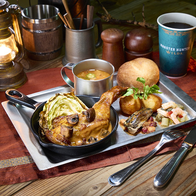 焚き火料理 チキン、ゴチソウダケ、モンスターチリ