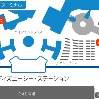 ディズニーシー発、羽田／成田空港行きのバスは4番乗り場