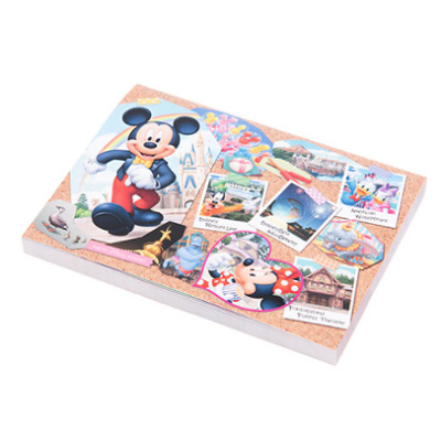 パークで販売されていたカレンダーデザインのメモ