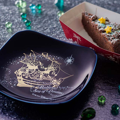 キャラメル＆チョコケーキ、スーベニアプレート付き