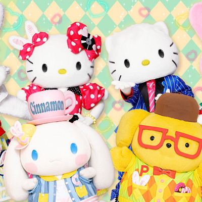 イースターのグリーティングができるキャラクターたち