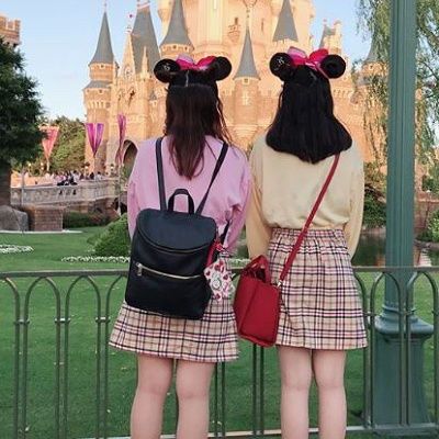 チェックスカート