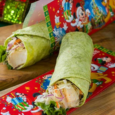 チキンサラダのラップサンド