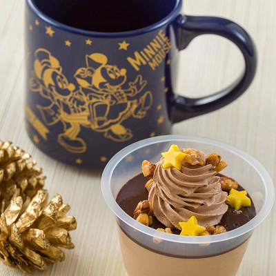 チョコ＆ミルクムース、スーベニアカップ付き