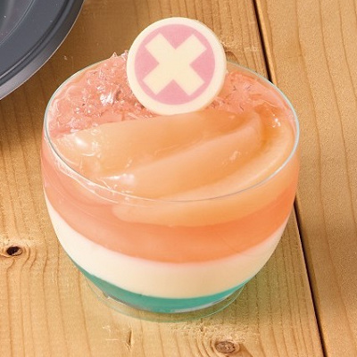 チョッパーのピーチゼリー&パンナコッタ