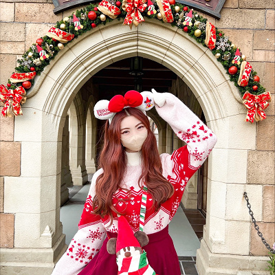 クリスマスセーターコーデ