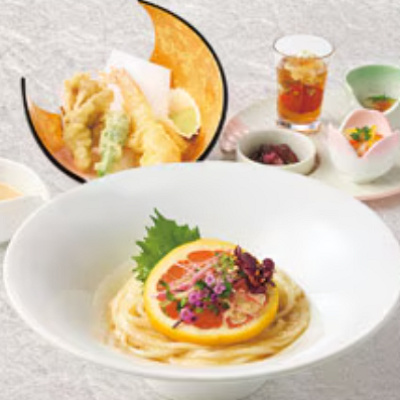 柑橘おろしと白みその冷やしうどん御膳​