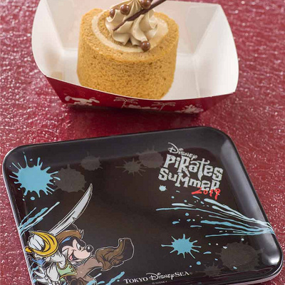 コーヒーロールケーキ、スーベニアプレート付き