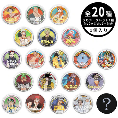 ワンピース　缶バッジ20 ワンピース輩缶バッジ第20弾、第22弾セット - メルカリ
