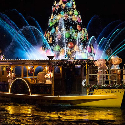 カラー・オブ・クリスマスのダッフィーとシェリーメイ