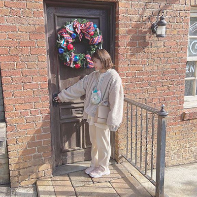 ジェラトーニのパスケースを合わせるコーデ